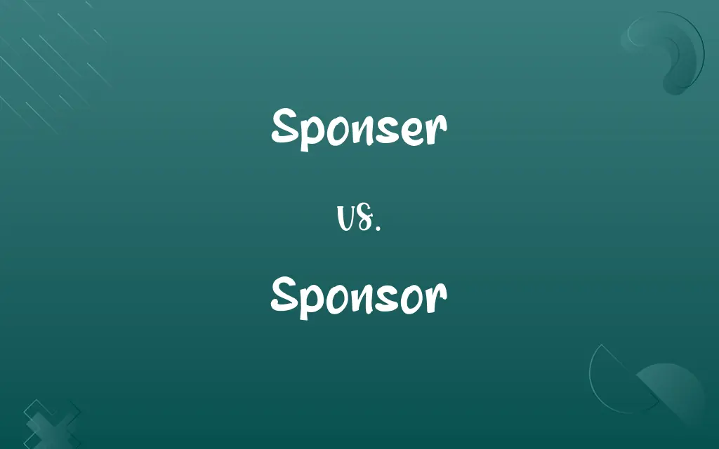 Sponser vs. Sponsor