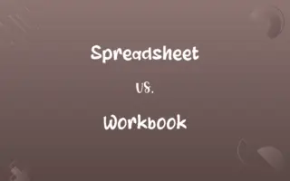 Spreadsheet vs. Workbook