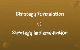 Strategy Formulation vs. Strategy Implementation