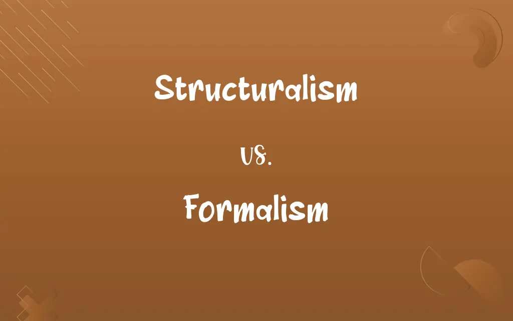 Structuralism vs. Formalism