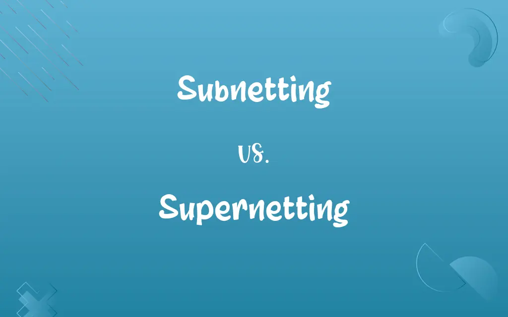 Subnetting vs. Supernetting