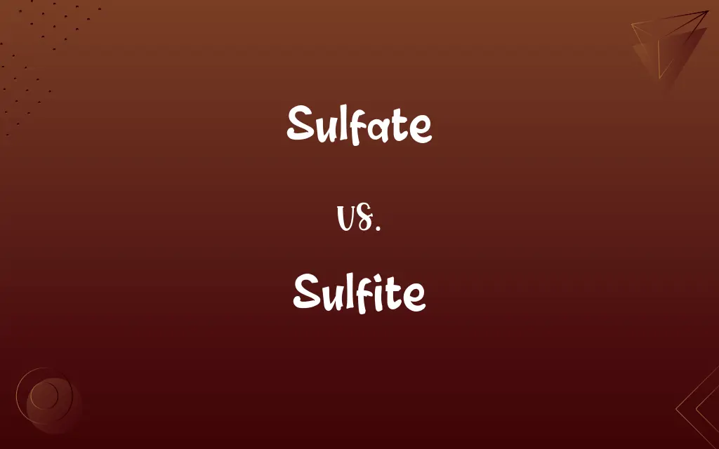 Sulfate vs. Sulfite