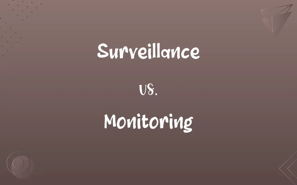 Surveillance vs. Monitoring
