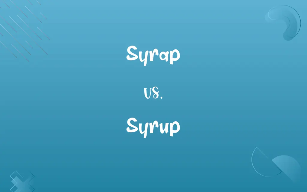 Syrap vs. Syrup