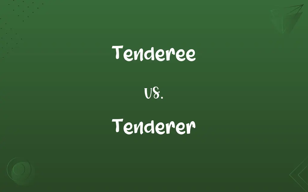 Tenderee vs. Tenderer