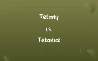 Tetany vs. Tetanus