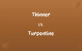 Thinner vs. Turpentine