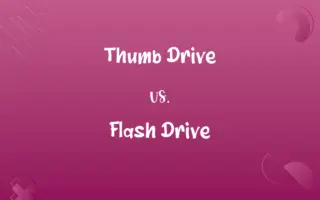 Thumb Drive vs. Flash Drive