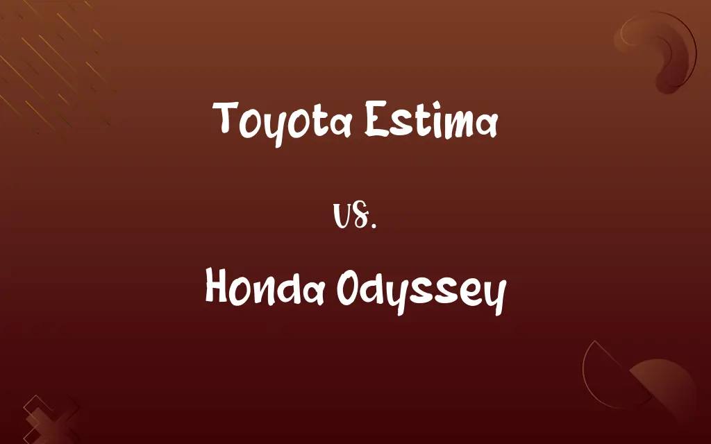 Toyota Estima vs. Honda Odyssey