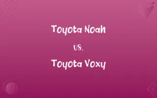 Toyota Noah vs. Toyota Voxy