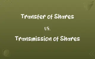 Transfer of Shares vs. Transmission of Shares