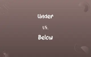 Under vs. Below