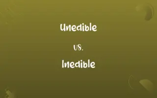 Unedible vs. Inedible