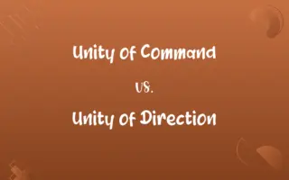 Unity of Command vs. Unity of Direction