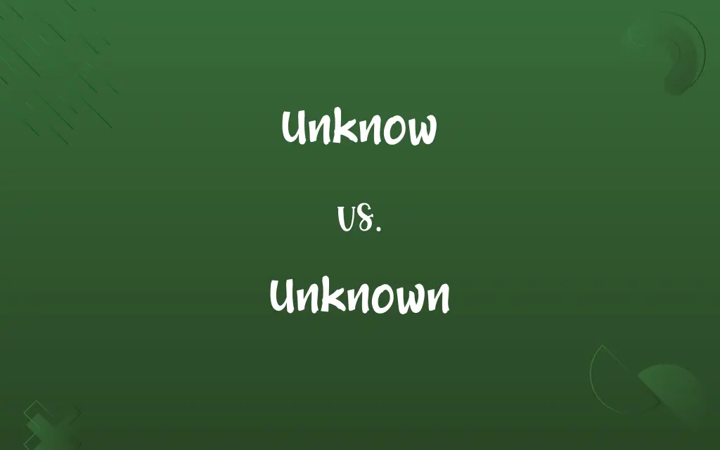 Unknow vs. Unknown