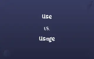 Use vs. Usage
