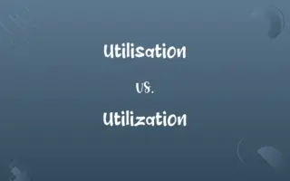 Utilisation vs. Utilization