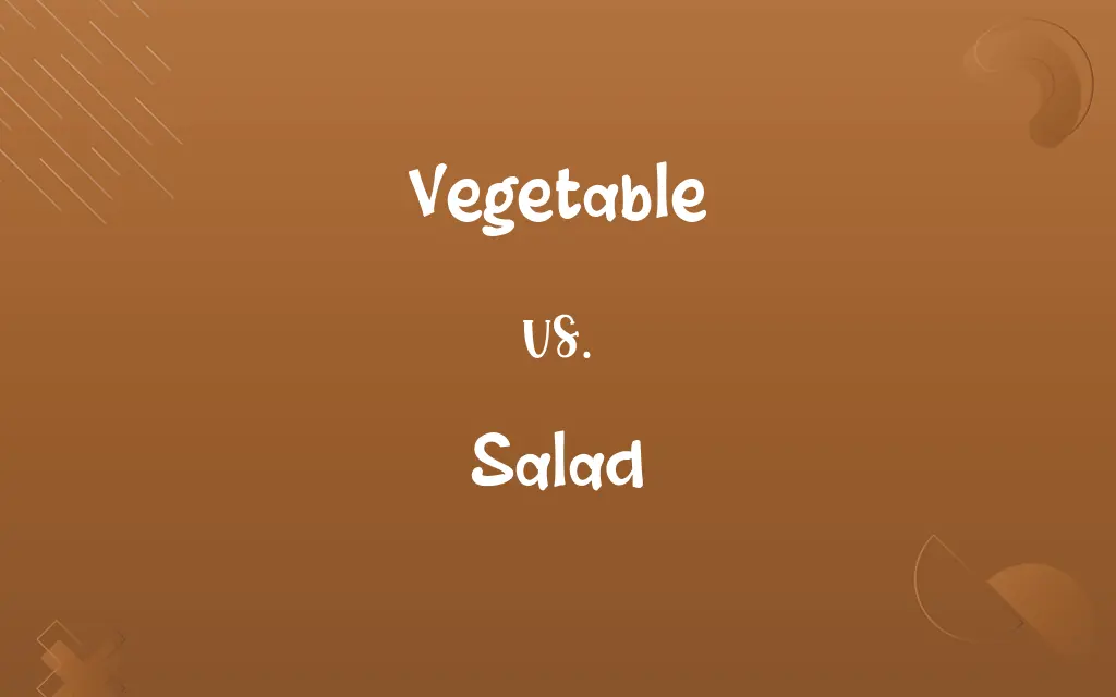 Vegetable vs. Salad