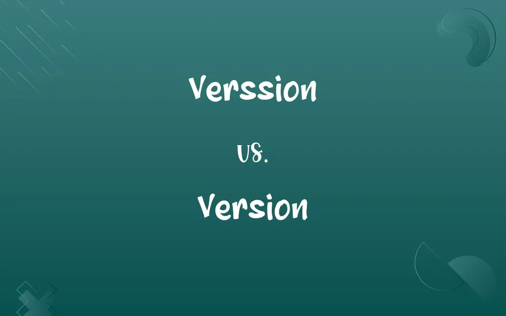 Verssion vs. Version