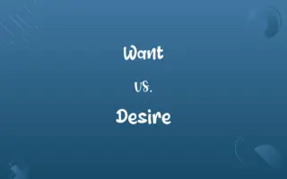 Want vs. Desire