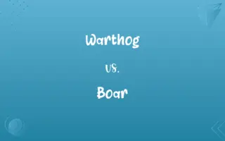 Warthog vs. Boar