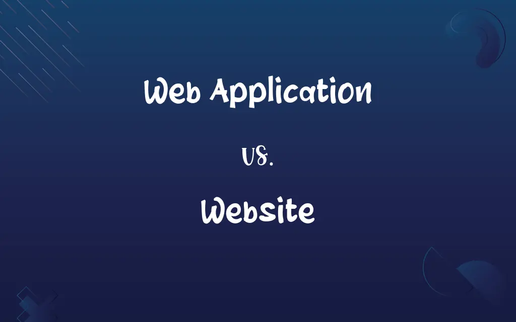 Web Application vs. Website