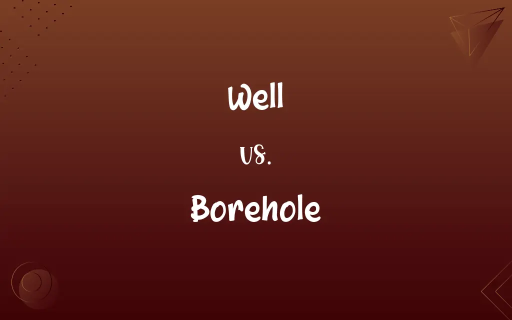 Well vs. Borehole