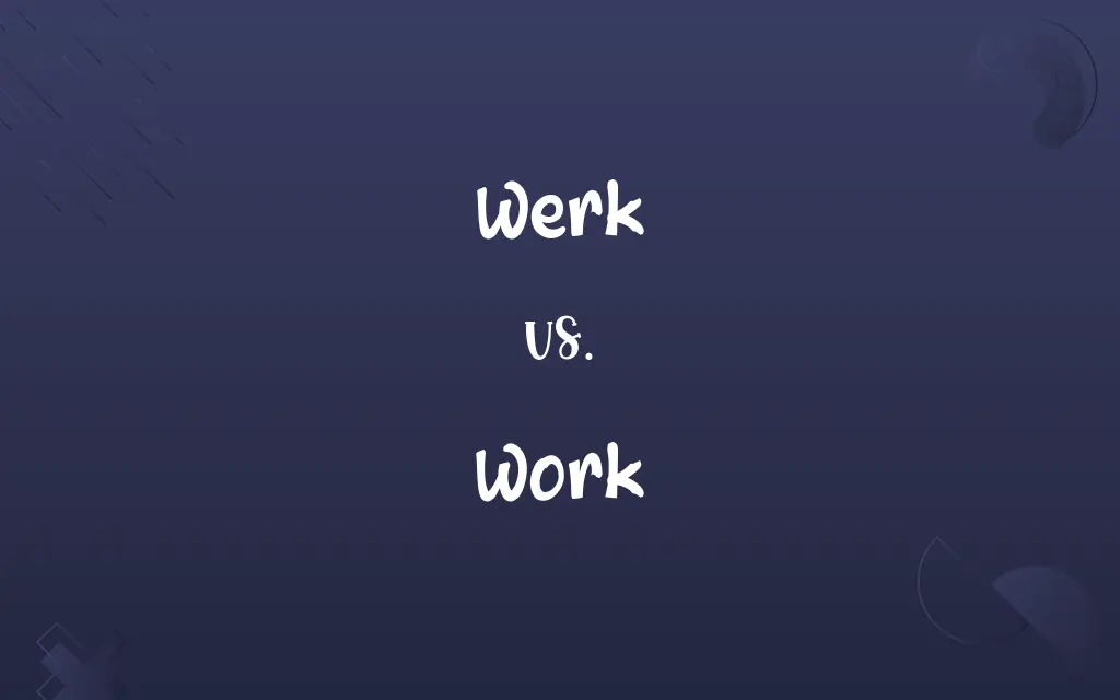 Werk vs. Work