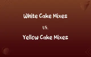 White Cake Mixes vs. Yellow Cake Mixes