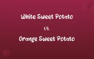 White Sweet Potato vs. Orange Sweet Potato