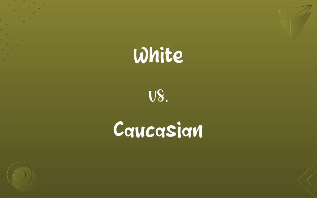 White vs. Caucasian