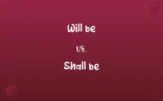 Will be vs. Shall be