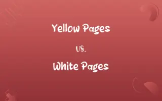 Yellow Pages vs. White Pages